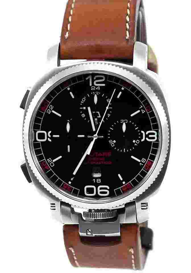 Anonimo Militare
                           
                                 Crono 43mm Steel Case Black Dial Brown Calfskin Strap 2007 - Warranty: 2013