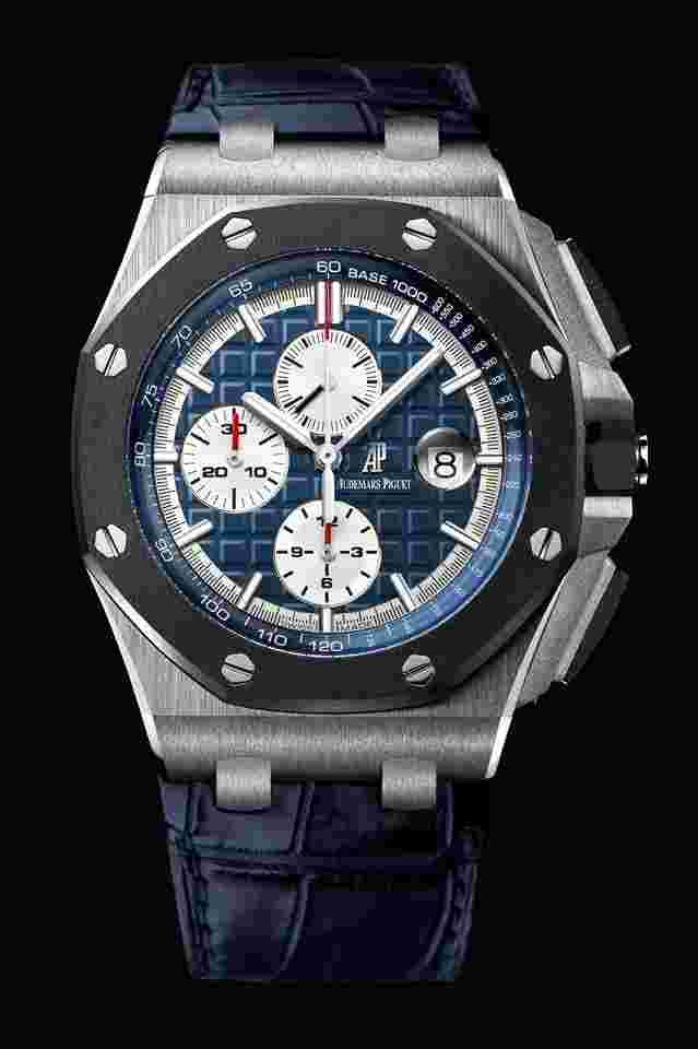 Audemars Piguet Royal Oak Offshore Chronograph
                           
                                 Platinum Ceramic Blue Rare 44mm Novelty Edition 26401PO