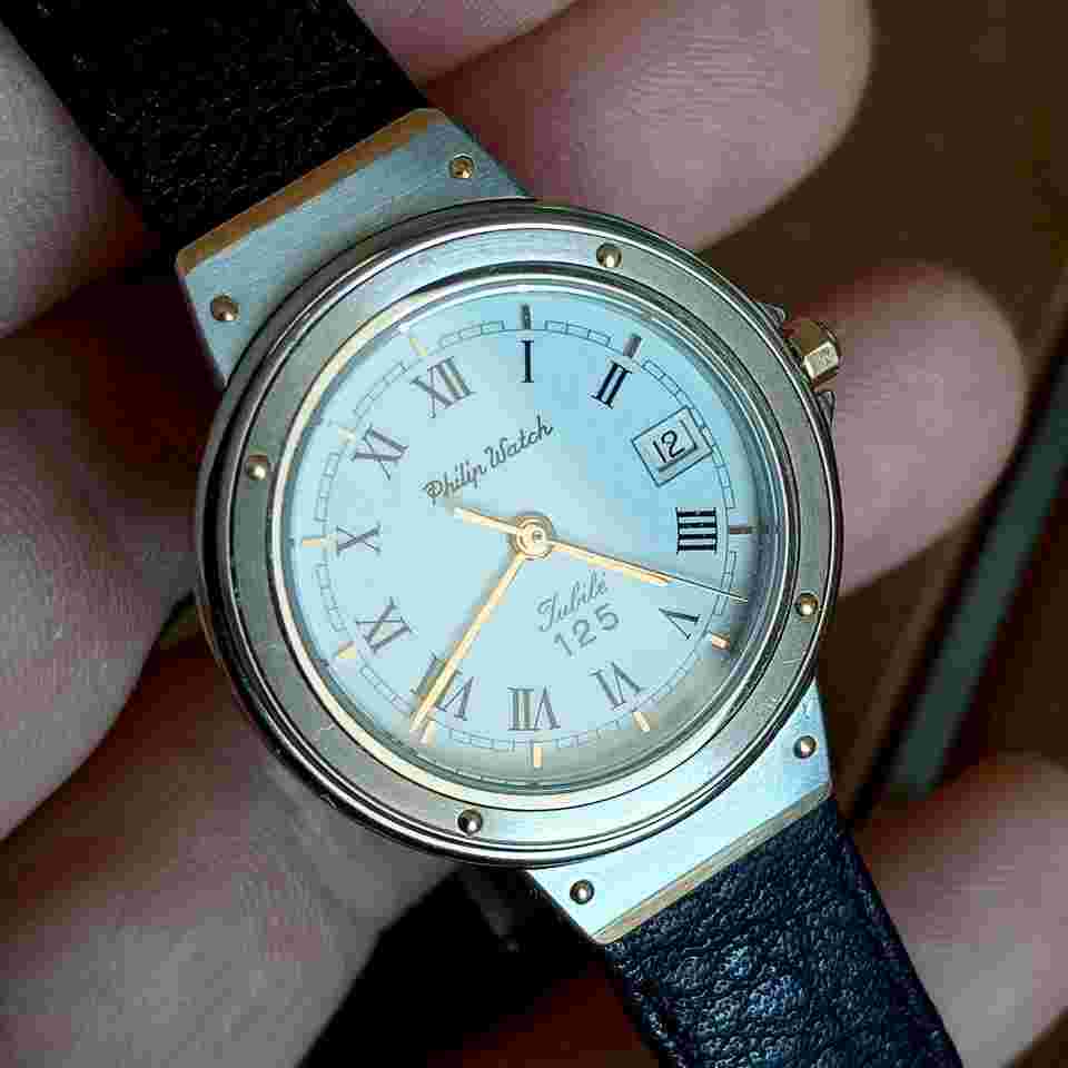 Philip Watch Jubilè 125 Lady Quartz - St.Steel White Dial - Vintage 90 NOS Really beautiful and excellent quality