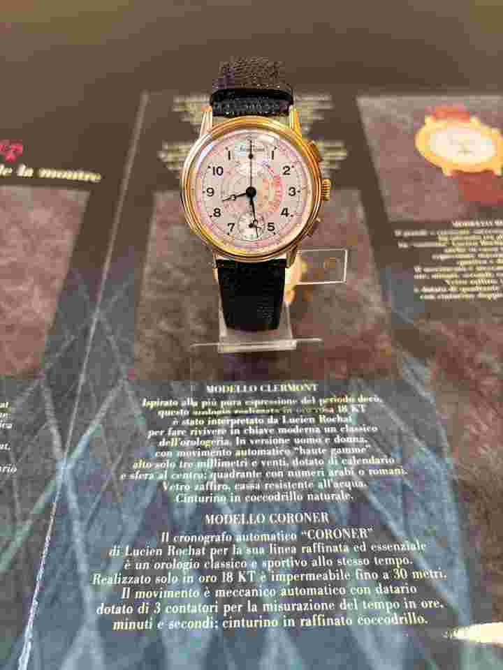 Lucien Rochat Craon Chronograph Craon edition limitè crono carica manuale cassa oro