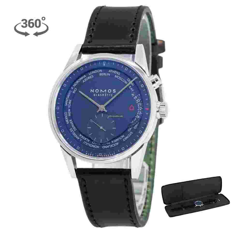 NOMOS Zürich Weltzeit
                           
                                 Glashutte Glashutte Men's 807 Zurich World Time Midnight Blue