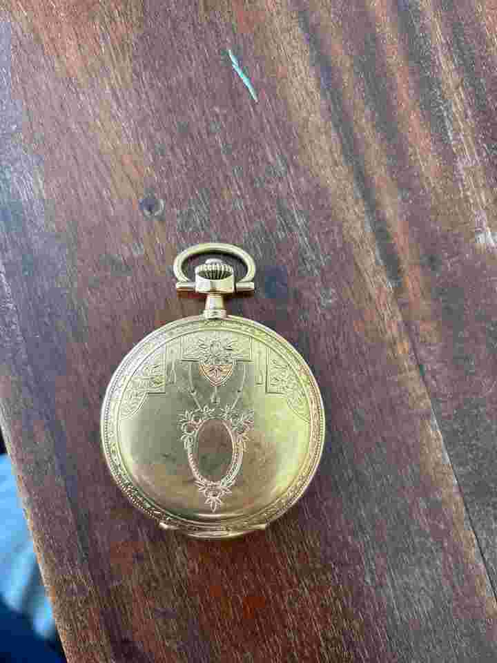 Tavannes 18K Gold pocket watch-Hunter case 15 rubis Reloj de bolsillo Tavannes