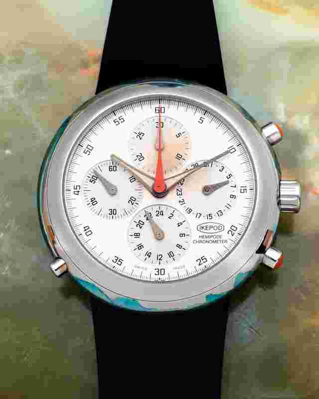 Ikepod Hemipode New Old Stock Full Set Silver Dial