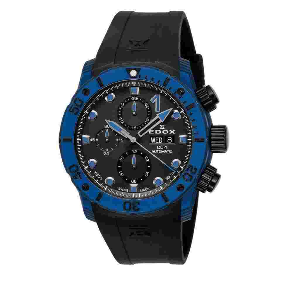 Edox CARBON CHRONOGRAPH<br>AUTOMATIC 01125-CLNBUN-NINBU 01125-CLNBUN-NINBU Japan Official New Full Set