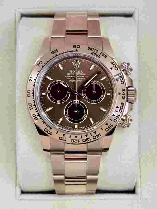Rolex Daytona 2025 Rolex Daytona 40mm 126505 Rose Gold Chocolate Dial