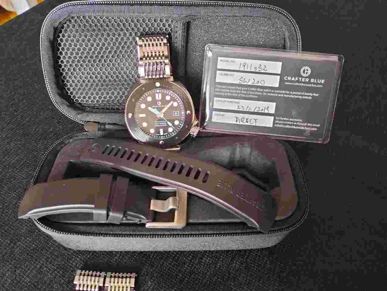 Crafter Blue Hyperion Ocean 600 Full set bracciale + cinturino 60 atm Sellitta SW200