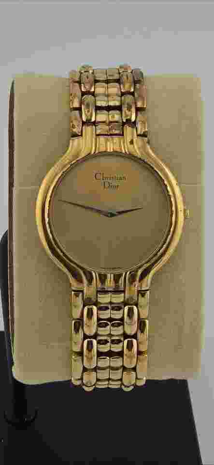 Christian Dior 3037 Christian Dior 3037 Bagheera Gold Swiss Quartz Watch 