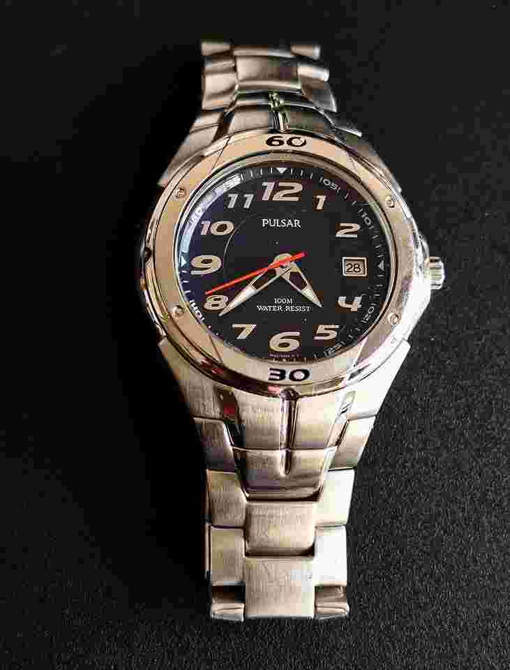 Pulsar VX42-X047 Relógio Pulsar para homem,mostrador grande (44mm).