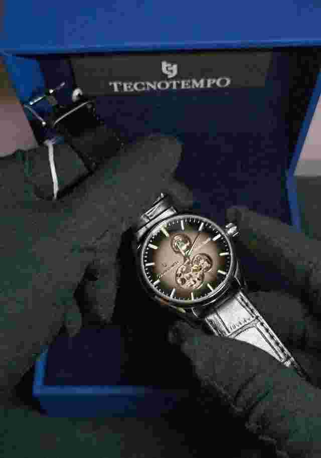 Tecnotempo INSIDE MATIC Cassa 40mm. Acciaio Inossidabile. Vetro zaffiro. Miyota Mov.