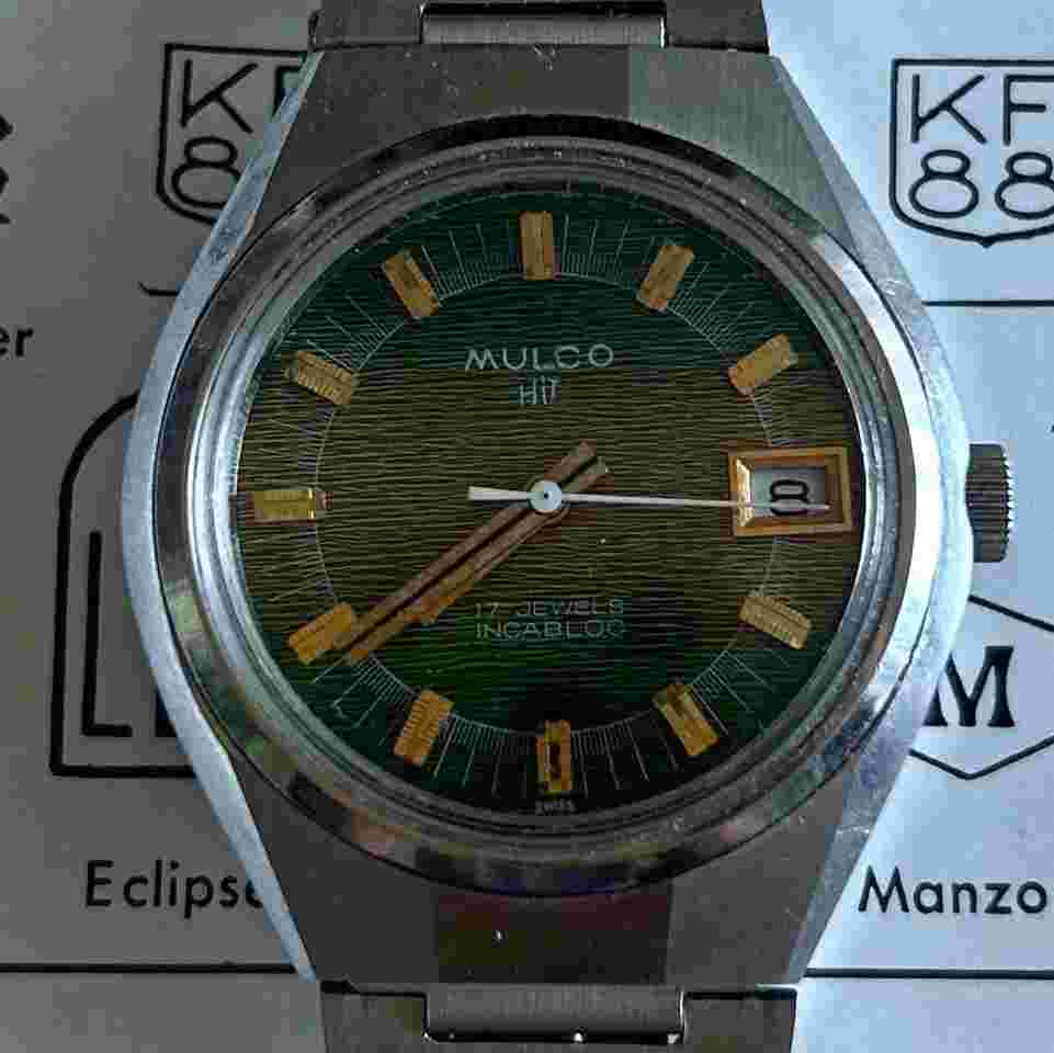 Mulco Hit Incabloc 17Jewels Swiss Made SS