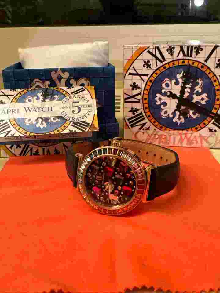 Capri watch 5475 rainbow Capri Watch Rainbow Swarovski Full set like new