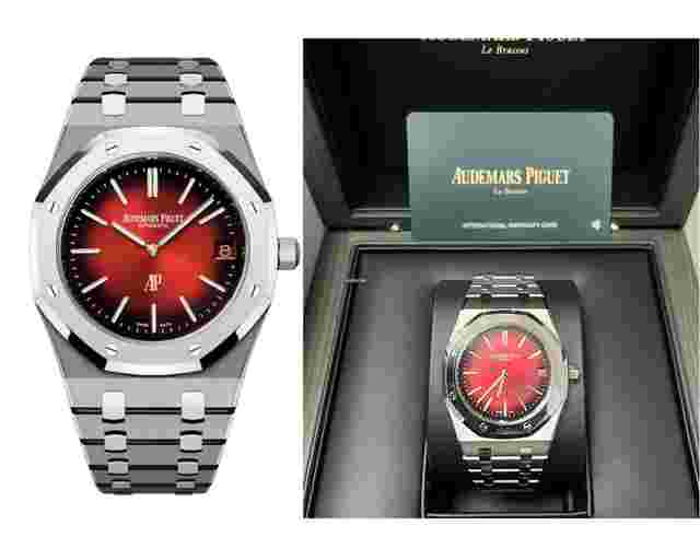 Audemars Piguet Royal Oak Jumbo
                           
                                 Extra-thin Burgundy 16202XT.OO.1240XT.01