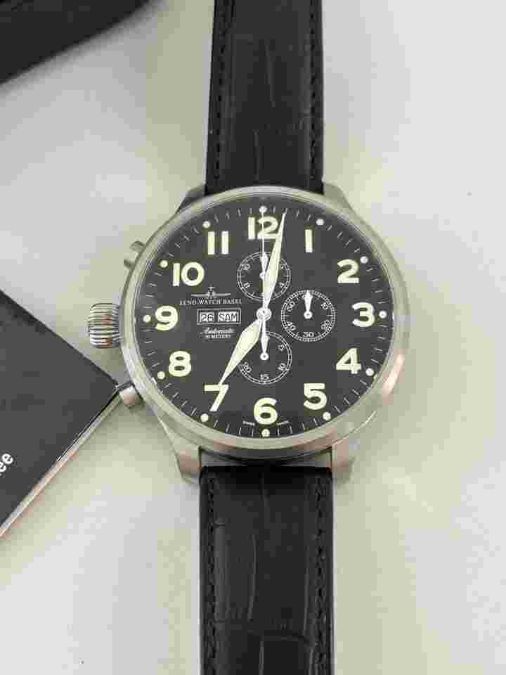 Zeno Watch Basel Pilot Super Oversized Left Hand Pilot Super Obersized Left Hand Fullset