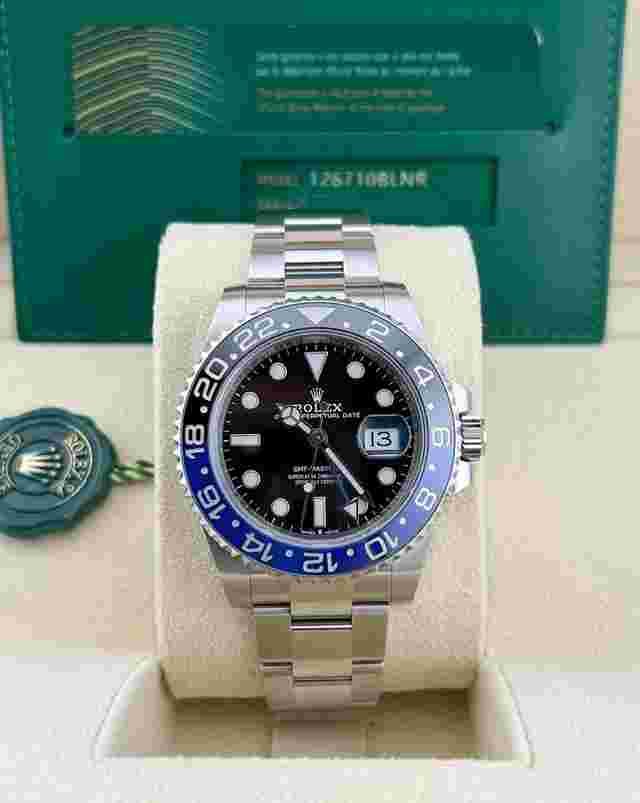 Rolex GMT-Master II
                           
                                 In Stock 2024 GMT-Master II Batman 126710BLNR Oyster Bracelet