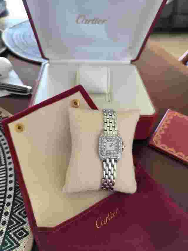 Cartier Panthère Swiss Quartz Ladies Watch Panthere 18k reloj con caja original