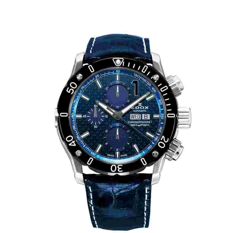 Edox CHRONOGRAPH AUTOMATIC 01122-3-BUIN1-L 01122-3-BUIN1-L Japan Official New Full Set