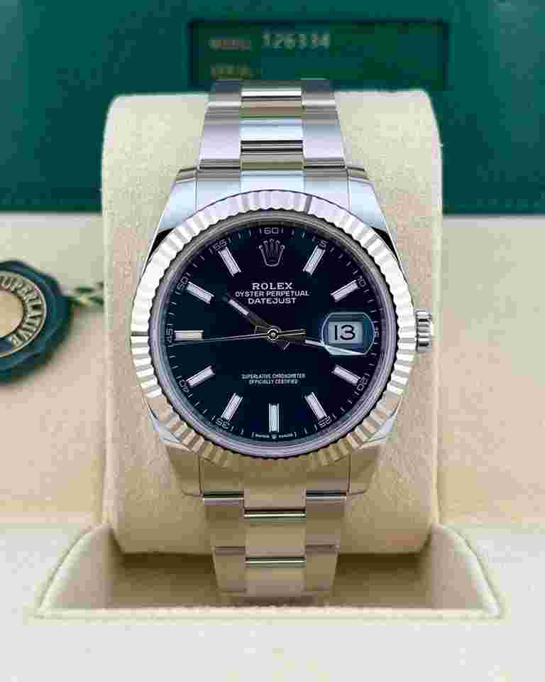 Rolex Datejust 41 In Stock 2025 Datejust 41 Blue Index Dial 126334 Oyster Bracelet
