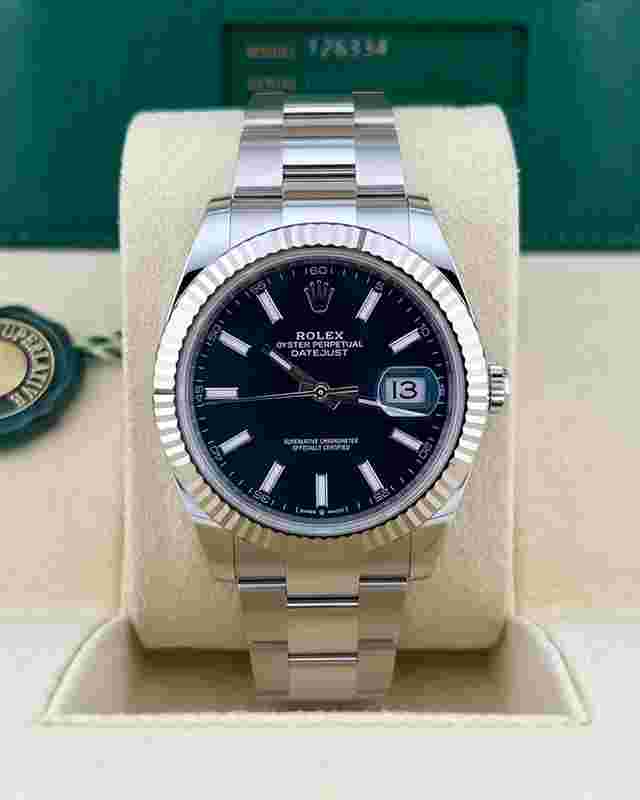Rolex Datejust 41 In Stock 2025 Datejust 41 Blue Index Dial 126334 Oyster Bracelet