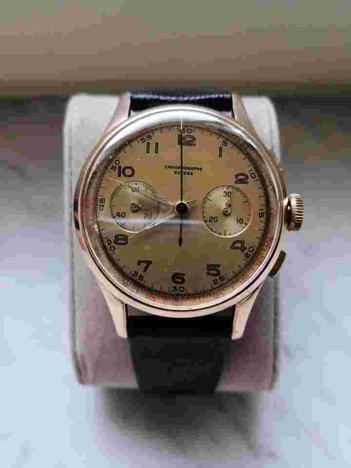 Chronographe Suisse from 1950's vintage very rare model