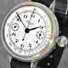 Minerva
                           
                                 early Chronograph enamel dial Cal. Lemania 16''' large size 43mm