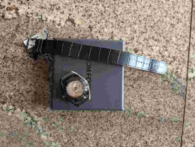 Tom Ford No 2 Black alligator leather New with box and tags 