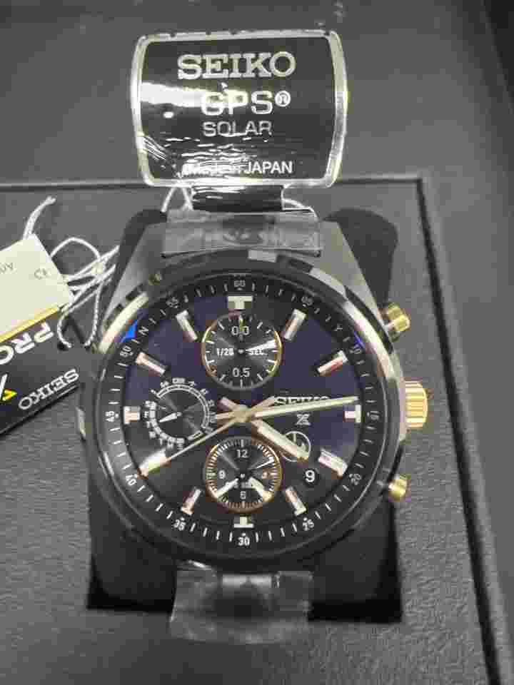 Seiko Prospex Solar Prospex SBED013 GPS Satellite Radio World Time Limited 100th Anniversary