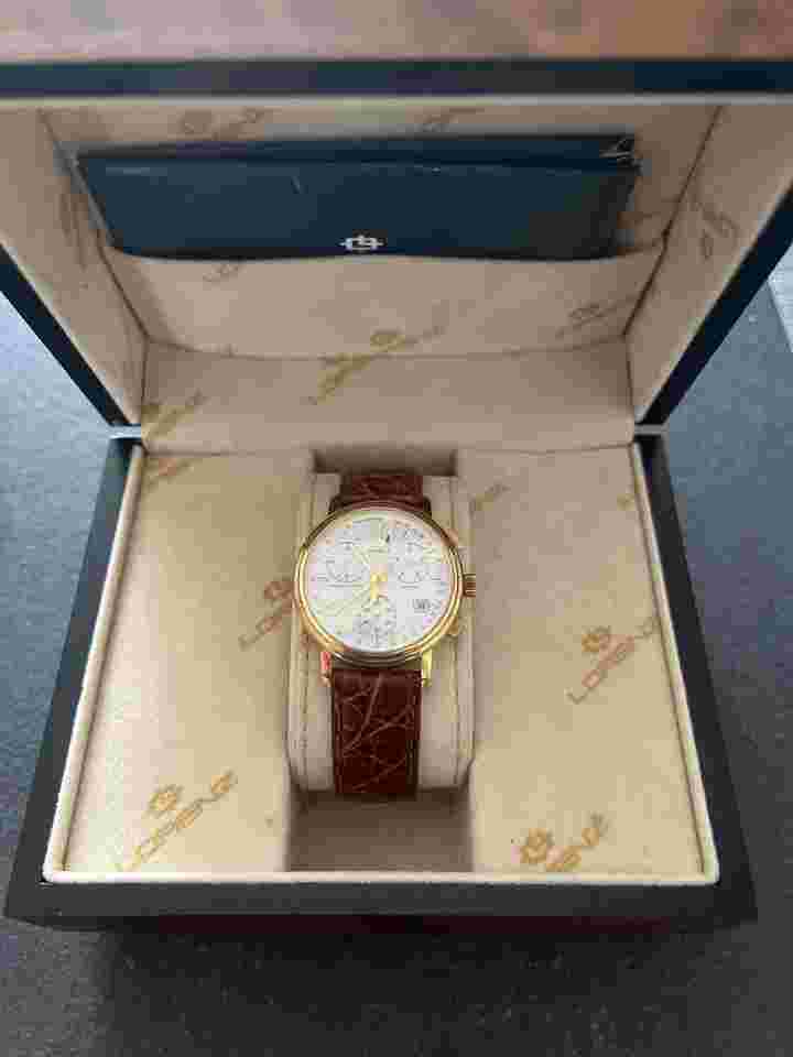 Lorenz Cronograph Gold 18k Con scatola e documenti originali