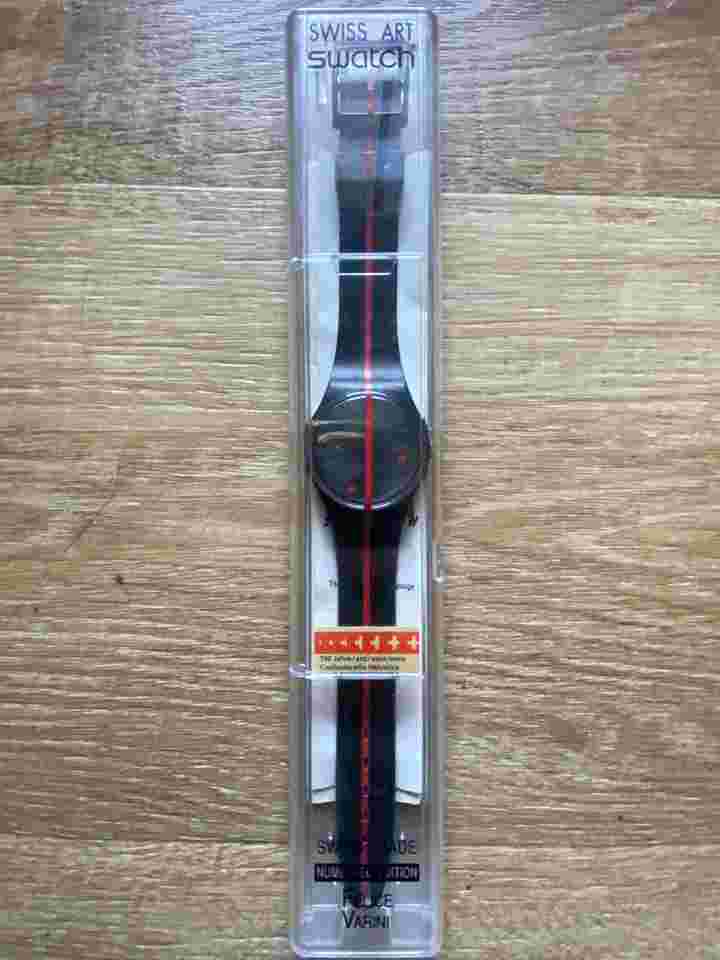 Swatch 360º Rosso su Blackout Numbered Edition (NOS)