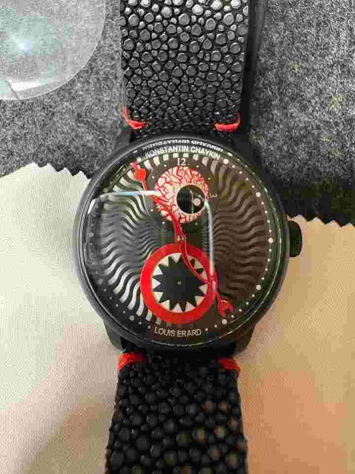 Louis Erard X Konstantin Chaykin Dusk To Louis Erard Dawn 39mm NOS Nuovo con secondo cinturino