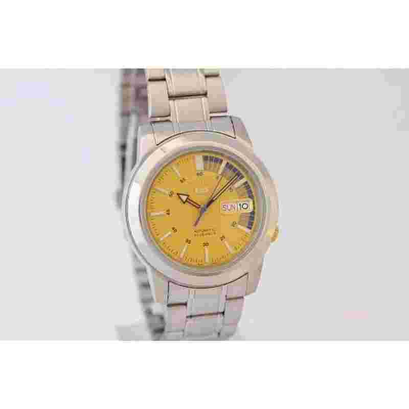 Seiko5 Men's SS Bracelet YE Watch SNKK29K1
