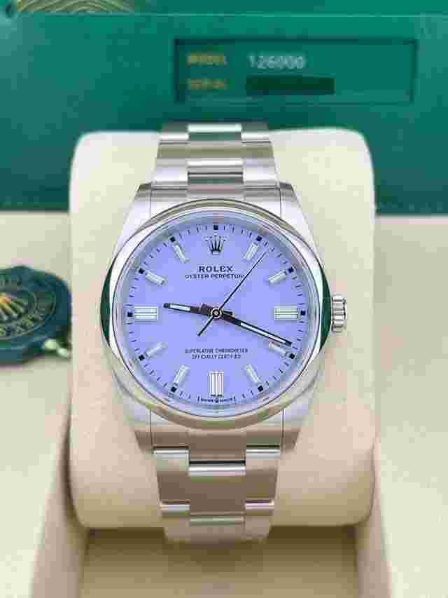 Rolex Oyster Perpetual 36 In Stock 2025 OP 36mm Lavender Dial Stainless Steel