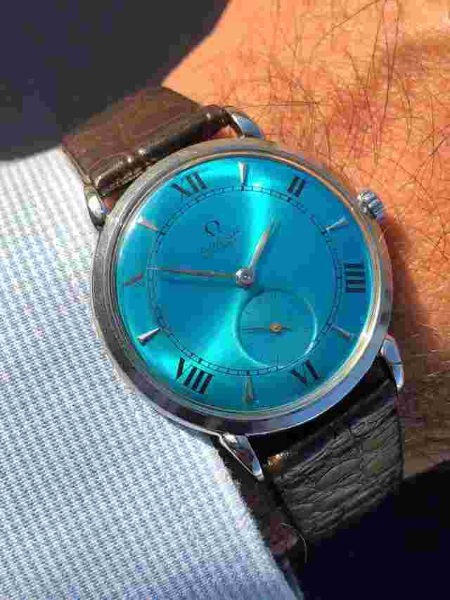 Omega Bumper
                           
                                 Automatic Bumper 2398-1 Tiffany Dial Cal 30.10 RA PC Rare Top Dream Nice Condition