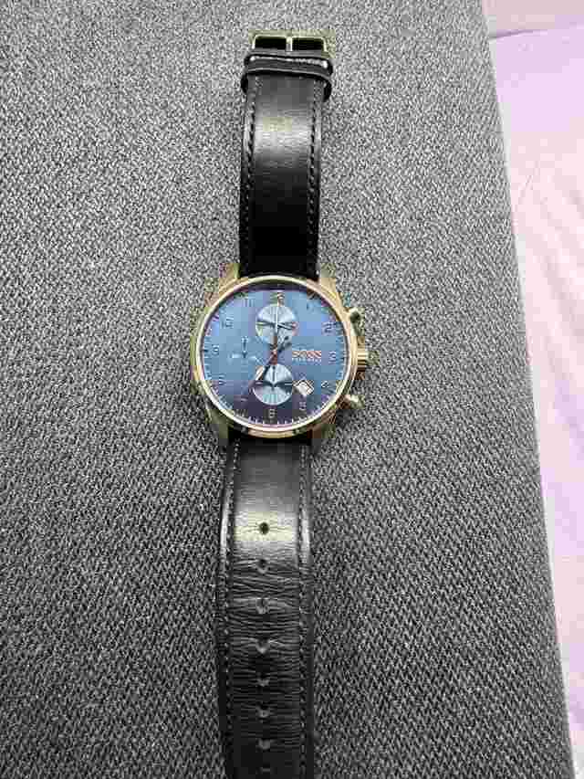 Hugo Boss Skymaster Blue Dial Watch 44mm Hugo boss uhr im sehr guten zustand