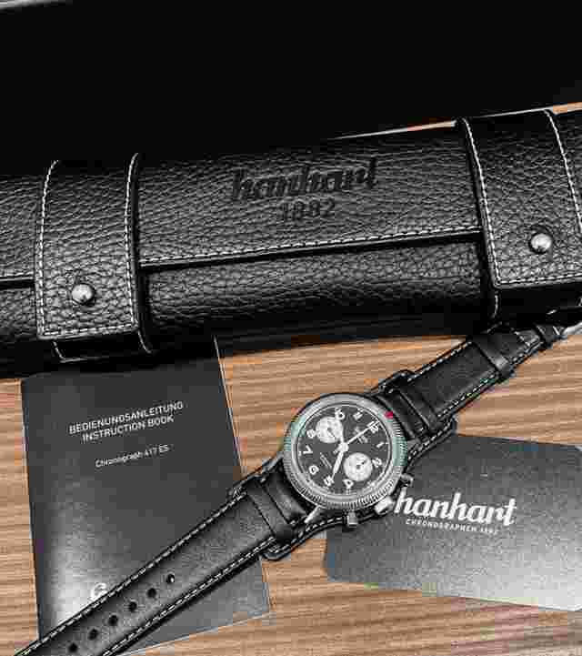 Hanhart 417 ES Flyback Chronograph Reverse Panda 42