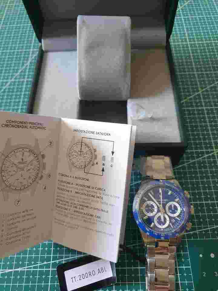 Tecnotempo CHRONOROUND Montre automatique style Daytona ou de Navitimer