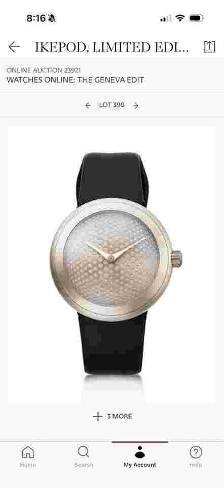 Ikepod Horizon Titanium HHT20 full set designed by Marc Newson