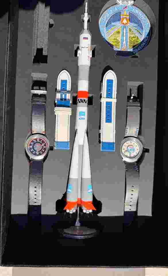 Raketa SPACE LAUNCHER SET WW-R-30-30-0003 Flown Soyuz Metal · Complete Set · Both Watches · 1 of 300.