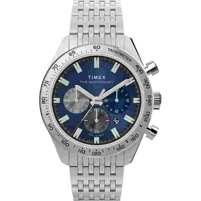Timex Waterbury Traditional Chrono 1 Year Warranty Blue TW2Y18500 [Genuine Product]