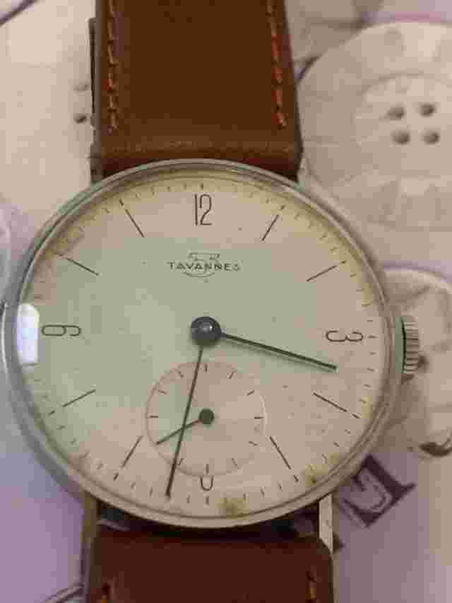 Tavannes 586 vintage tavannes manuale wind..stainless steel back