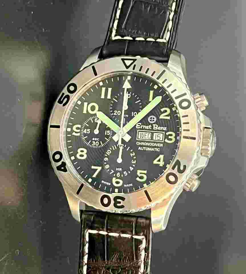Ernst Benz Chronodiver 47mm Chronograph in new 98% condition