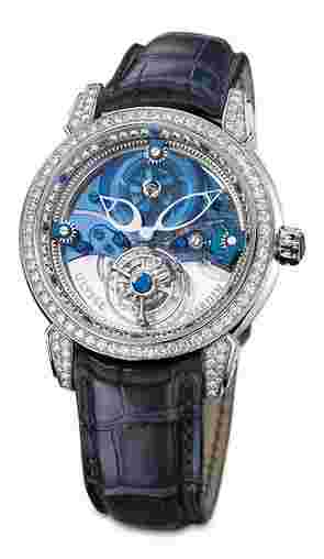 Ulysse Nardin Royal Blue Tourbillon
                           
                                 Platinum Diamond Mechanical Watch 41MM.Royal Blue Tourbillon