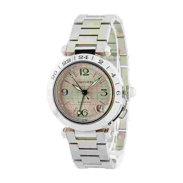 Cartier Pasha GMT Stainless Steel