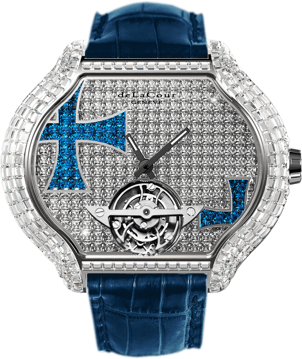 Cross blue sapphire