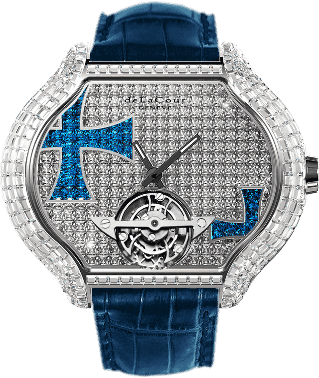 Cross blue sapphire