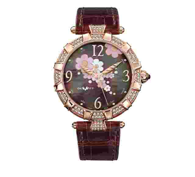 DEWITT Часы Automatic Rose Gold Brown Pearl