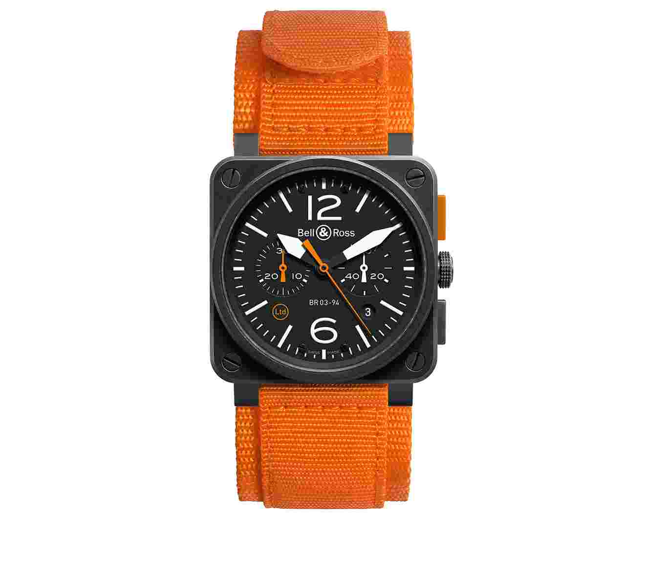 BELL&ROSS Часы Carbon Orange
