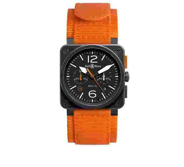 BELL&ROSS Часы Carbon Orange