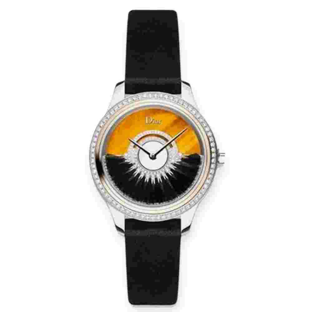 Pre-owned Dior Grand Bal Plume Tiger Eye Dial Limited Edition 36mm CD153B2SA001.