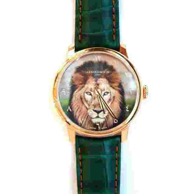 Pre-Owned Arnold & Son “Jungle” Limited Edition Rose Gold 40mm Arabic index Dial