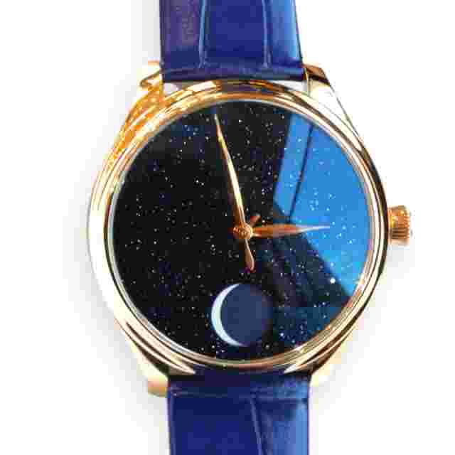 Pre-Owned H. Moser & Cie. Endeavour Perpetual Moon Rose Gold 42mm Manual Winding 1801-0402